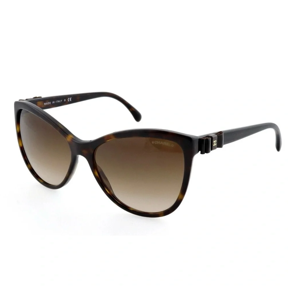 CHANEL Cateye Havana Brown Sunglasses, Authenticity Card, Original Case (5281-Q) - Picture 2 of 16